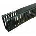 PVC Wiring Ducts Narrow Slot - Black