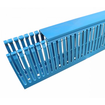 PVC Wiring Ducts Narrow Slot - Blue