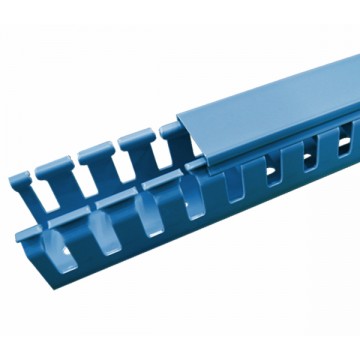 PVC Wiring Ducts Wide Slot - Blue