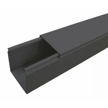 PVC Wiring Ducts Un-Slotted - Black