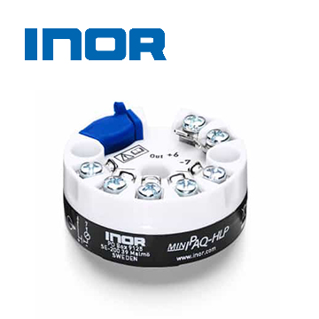 INOR MINIPAQ-HLP Low Profile Programmable 2-wire Transmitter for RTD and T/C